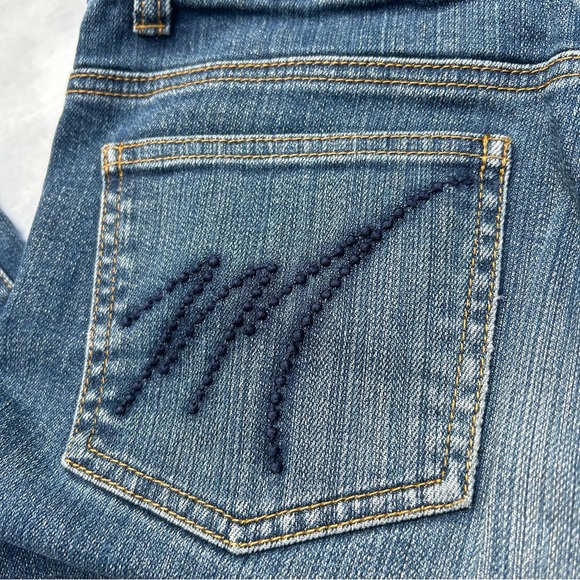 Michael Kors Women’s Jeans Sz 4 Wide Leg Cotton Medium Wash High Rise Pa… - Picture 12 of 14